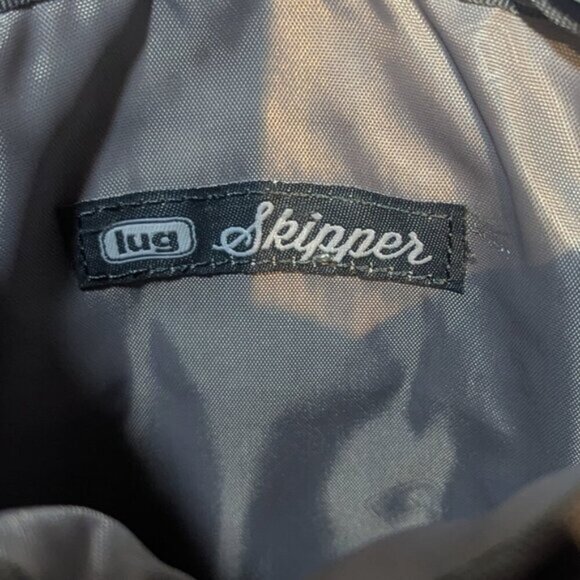 Lug Skipper Purse Small Blue Camo Crossbody Travel Bag RFID Anti-Theft Strap - Picture 6 of 9